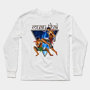 drawing muay thai Long Sleeve T-Shirt